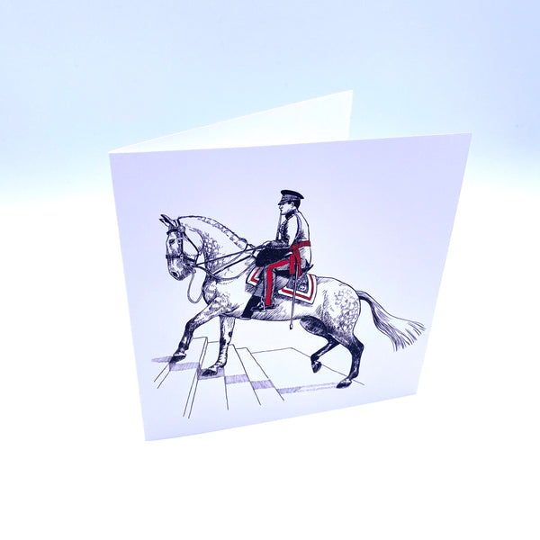 Greeting card - Adjutant and their Charger