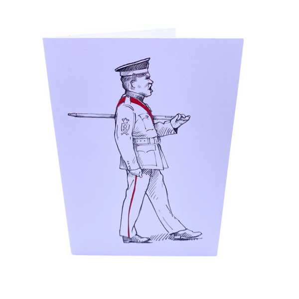 Greeting Card - Military on Parade