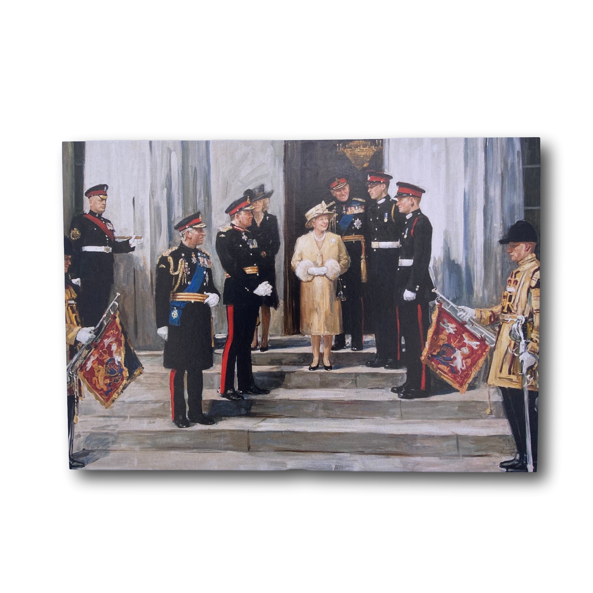 Postcard - Pavlenko Painting of Royal Family at RMAS